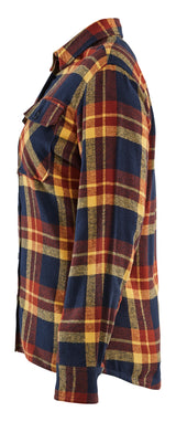 Blåkläder 3218 Dame Flannel Skjorte detalje med firmalogo