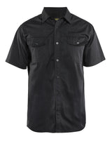 Blåkläder 3296 Twill Skjorte  kort ærme produktfoto med tryk