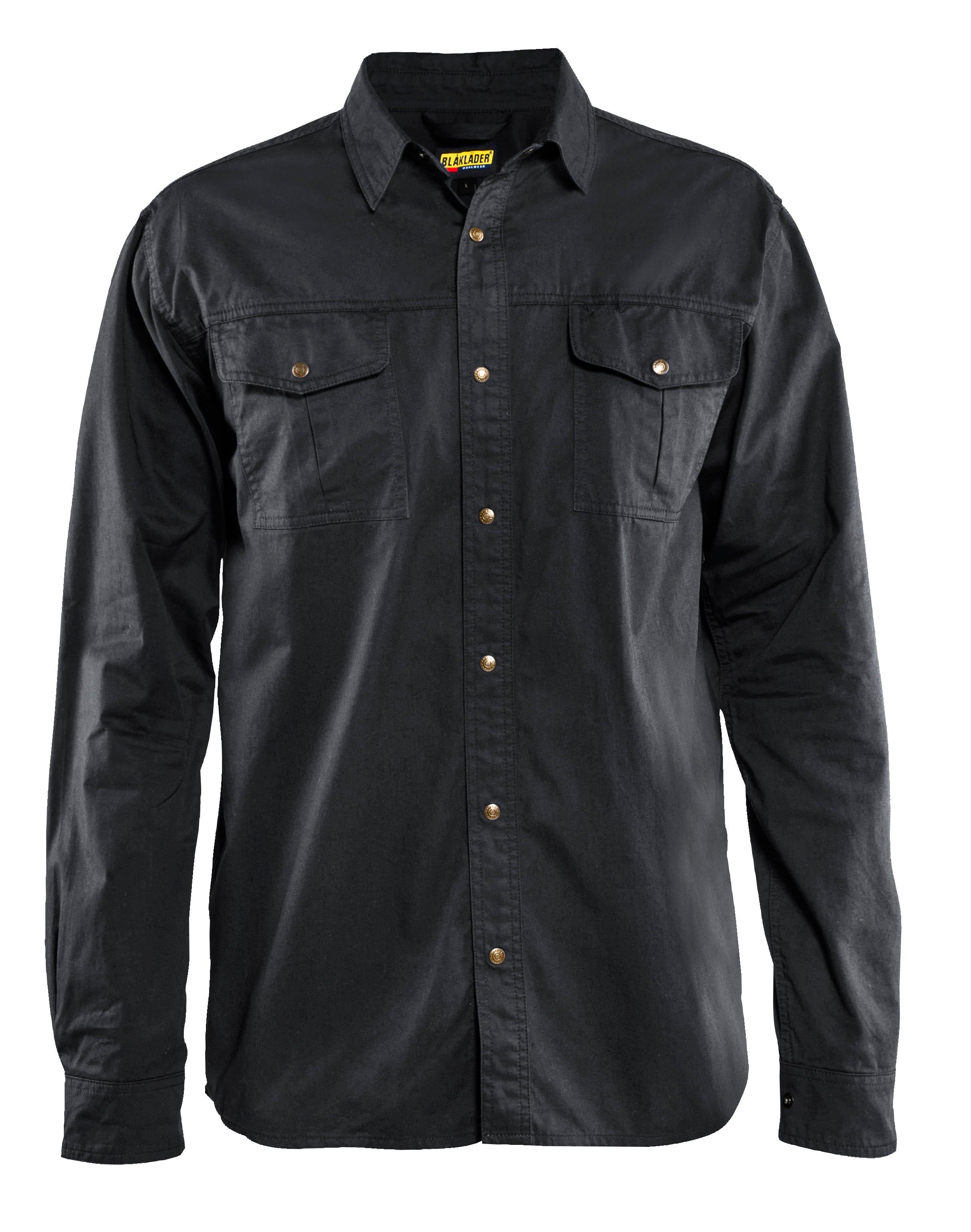 Blåkläder 3297 Twill Skjorte Bomuld produktfoto med tryk