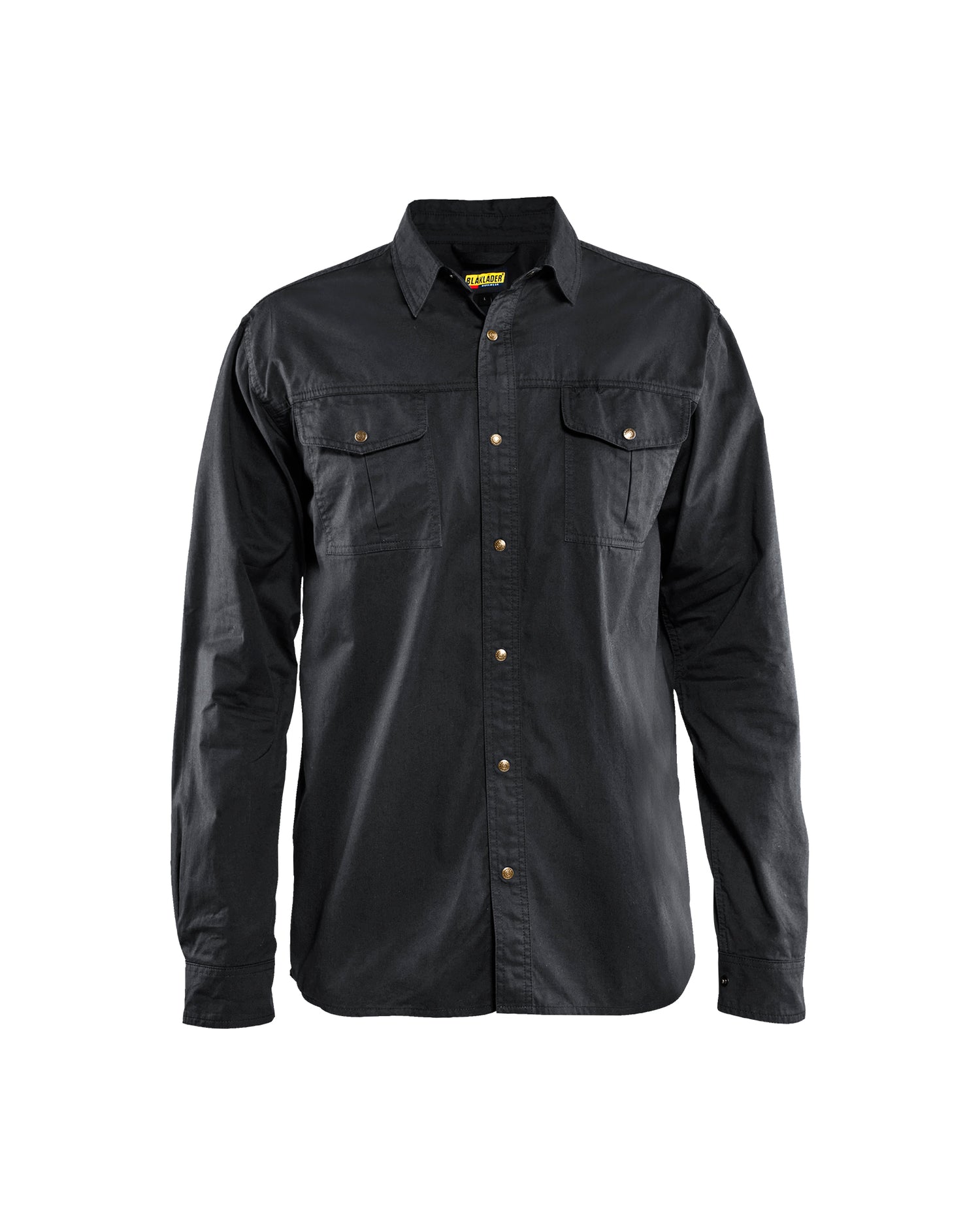 Blåkläder 3297 Twill Skjorte Bomuld, Sort