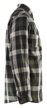 Blåkläder 3299 Flannelskjorte detalje til broderi