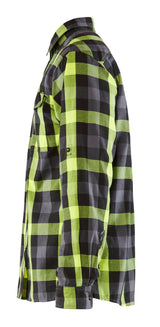 Blåkläder 3299 Flannelskjorte produktbillede med tryk