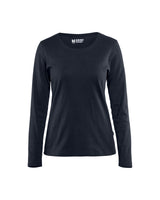 Blåkläder 3301 Dame T-shirt lang ærme produktfoto med tryk