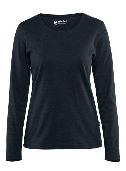 Blåkläder 3301 Dame T-shirt lang ærme, Mørk Marineblå