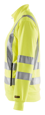 Blåkläder 3308 Dame High Vis Sweatshirt produktfoto med tryk