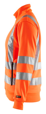 Blåkläder 3308 Dame High Vis Sweatshirt produktbillede med tryk
