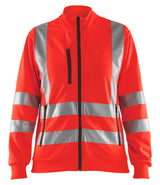 Blåkläder 3308 Dame High Vis Sweatshirt detalje med firmalogo