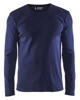 Blåkläder 3314 T-shirt lang ærme produktbillede med tryk