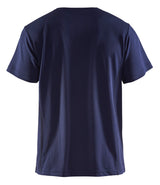 Blåkläder 3323 T-shirt UV-protection nærbillede med logo