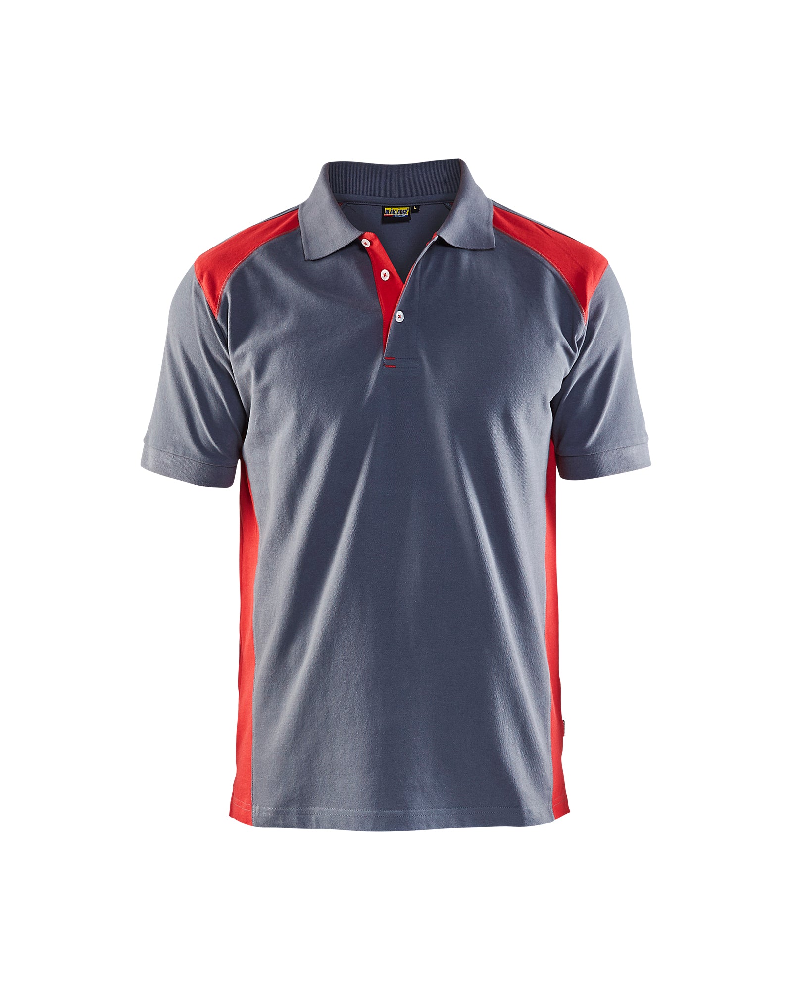 Blåkläder 3324 Poloshirt, Grå/Rød