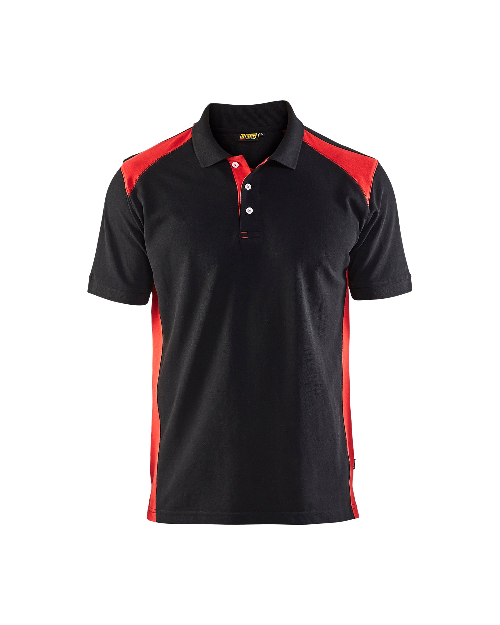 Blåkläder 3324 Poloshirt, Sort/Rød