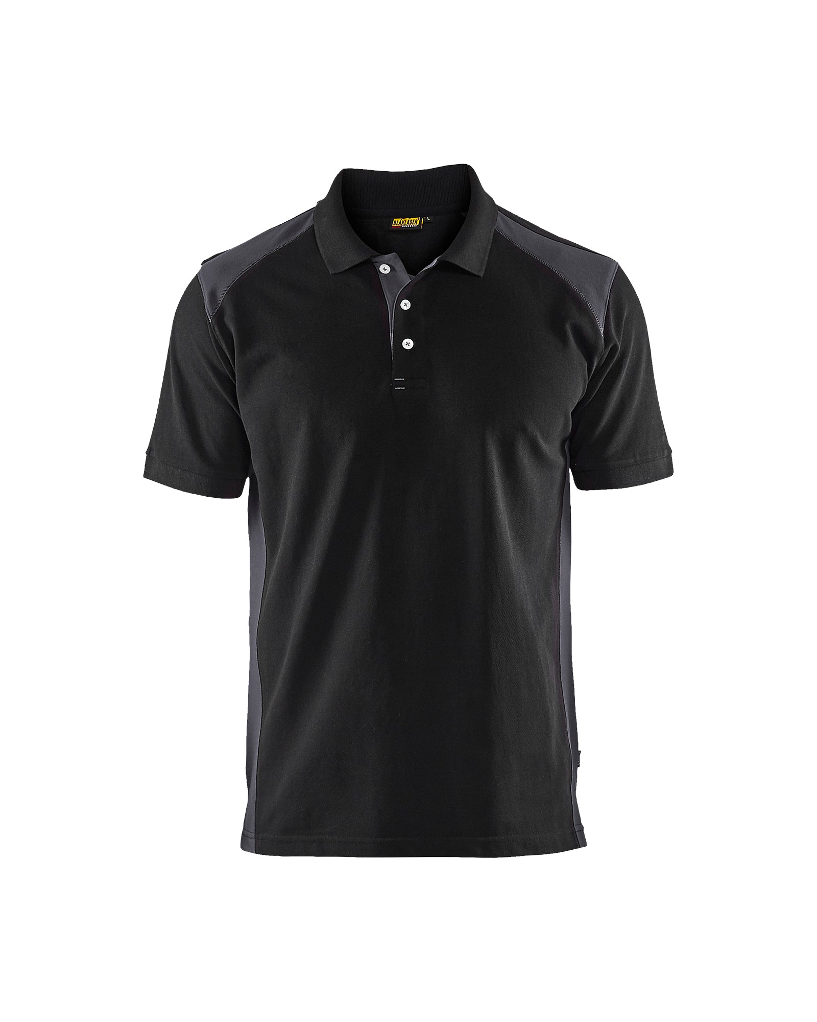 Blåkläder 3324 Poloshirt, Sort/Mellemgrå