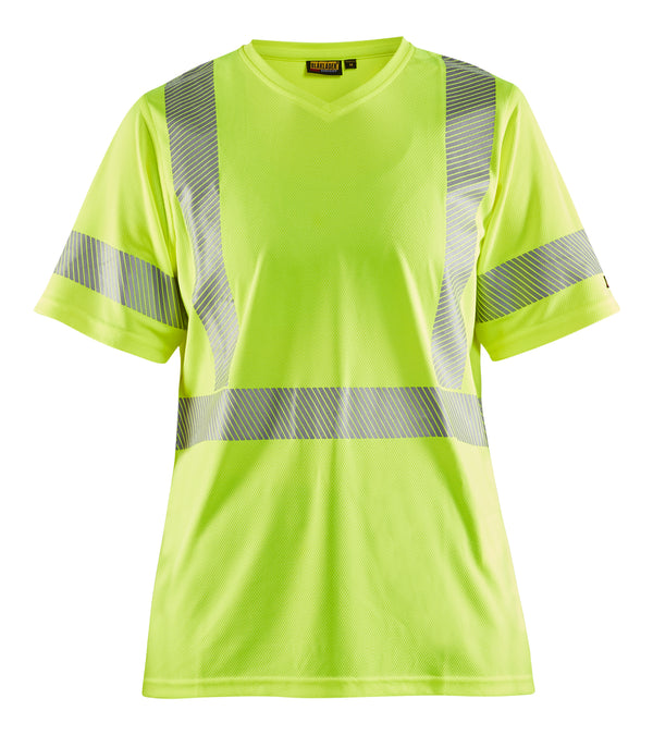 Blåkläder 3336 Dame High Vis T-shirt med tryk eller logo – arbejdstøj og firmatøj