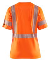 Blåkläder 3336 Dame High Vis T-shirt nærbillede med logo