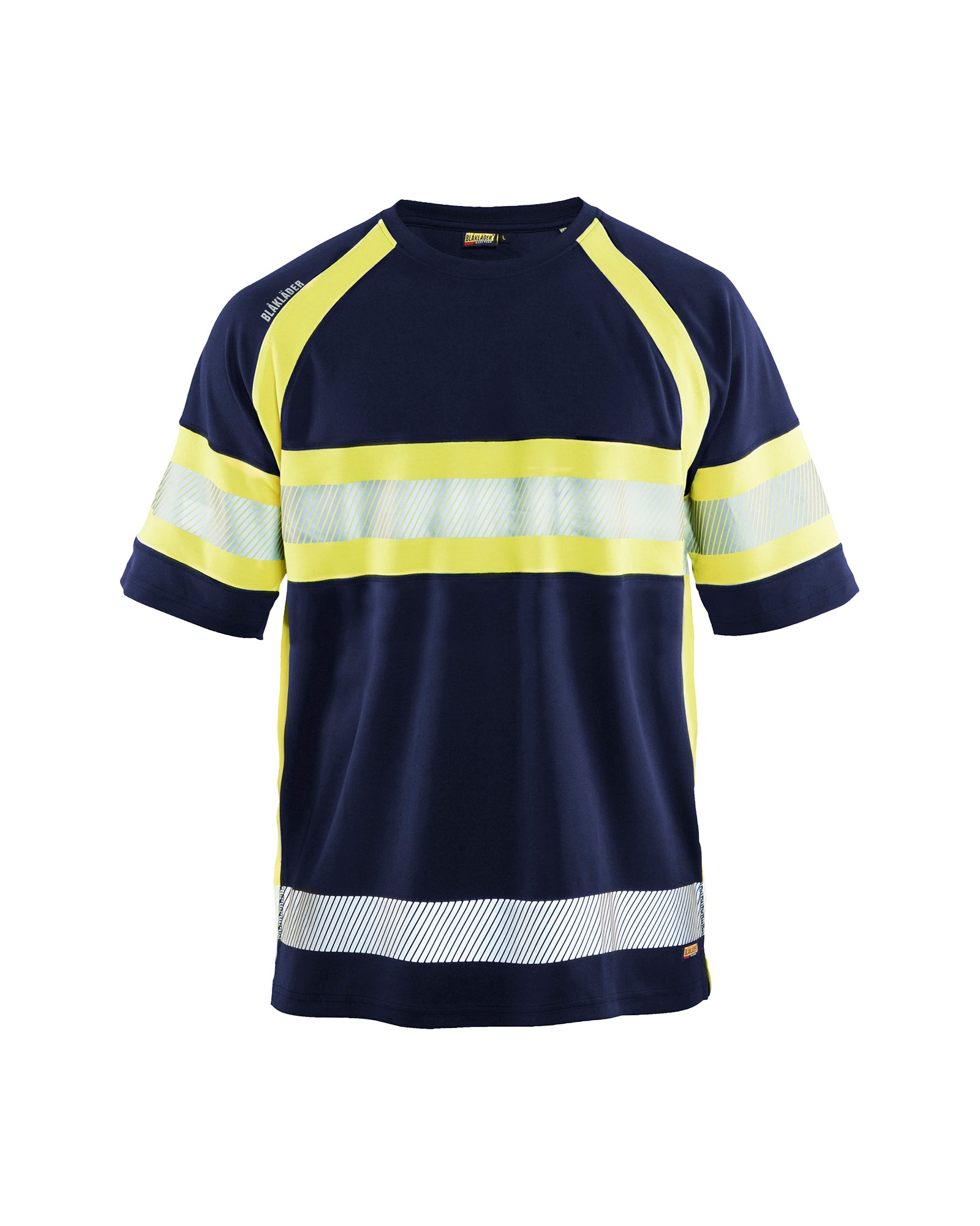 Blåkläder 3337 High Vis UV T-shirt, Marineblå/High Vis Gul