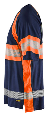 Blåkläder 3337 High Vis UV T-shirt produktbillede med tryk