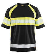 Blåkläder 3337 High Vis UV T-shirt detalje med firmalogo