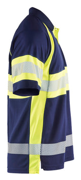 Blåkläder 3338 High Vis UV Poloshirt detalje til broderi