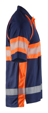 Blåkläder 3338 High Vis UV Poloshirt produktfoto til broderi