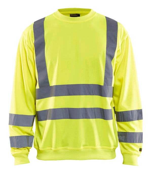 Blåkläder 3341 High Vis Sweatshirt med tryk eller logo – arbejdstøj og firmatøj