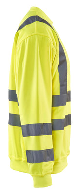 Blåkläder 3341 High Vis Sweatshirt detalje til broderi