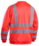 Blåkläder 3341 High Vis Sweatshirt detalje med firmalogo