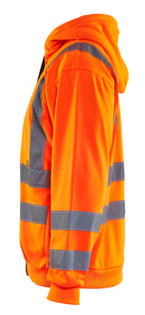 Blåkläder 3346 High Vis Hættetrøje nærbillede med logo