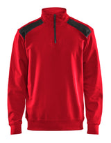 Blåkläder 3353 Sweatshirt half zip detalje til broderi