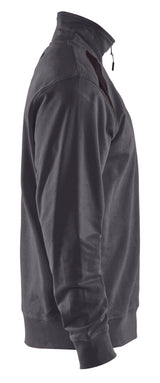 Blåkläder 3353 Sweatshirt half zip produktbillede med tryk