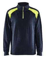 Blåkläder 3353 Sweatshirt half zip produktfoto til broderi