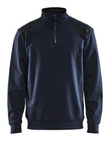Blåkläder 3353 Sweatshirt half zip produktbillede til broderi