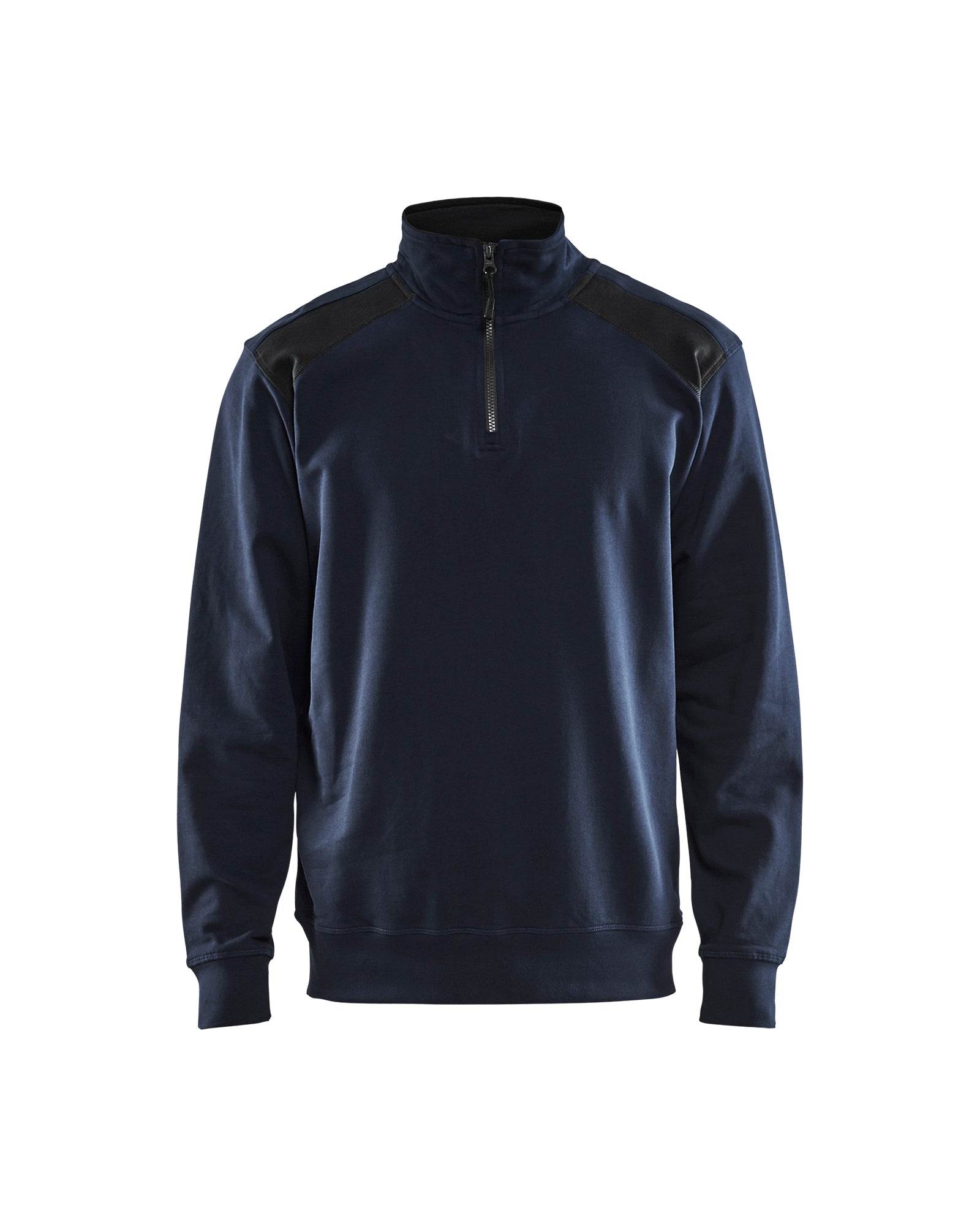 Blåkläder 3353 Sweatshirt half zip, Mørk Marineblå/Sort