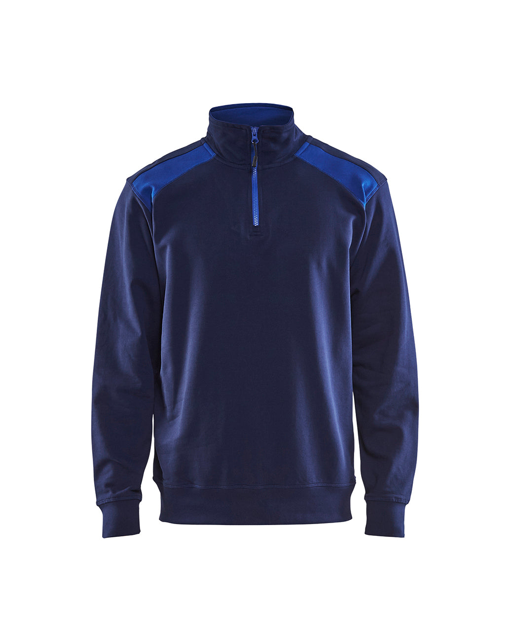 Blåkläder 3353 Sweatshirt half zip, Marineblå/Koboltblå