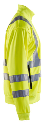 Blåkläder 3358 High Vis Sweatshirt detalje til broderi