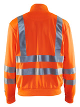 Blåkläder 3358 High Vis Sweatshirt nærbillede med logo