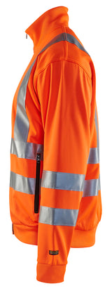 Blåkläder 3358 High Vis Sweatshirt produktbillede med tryk