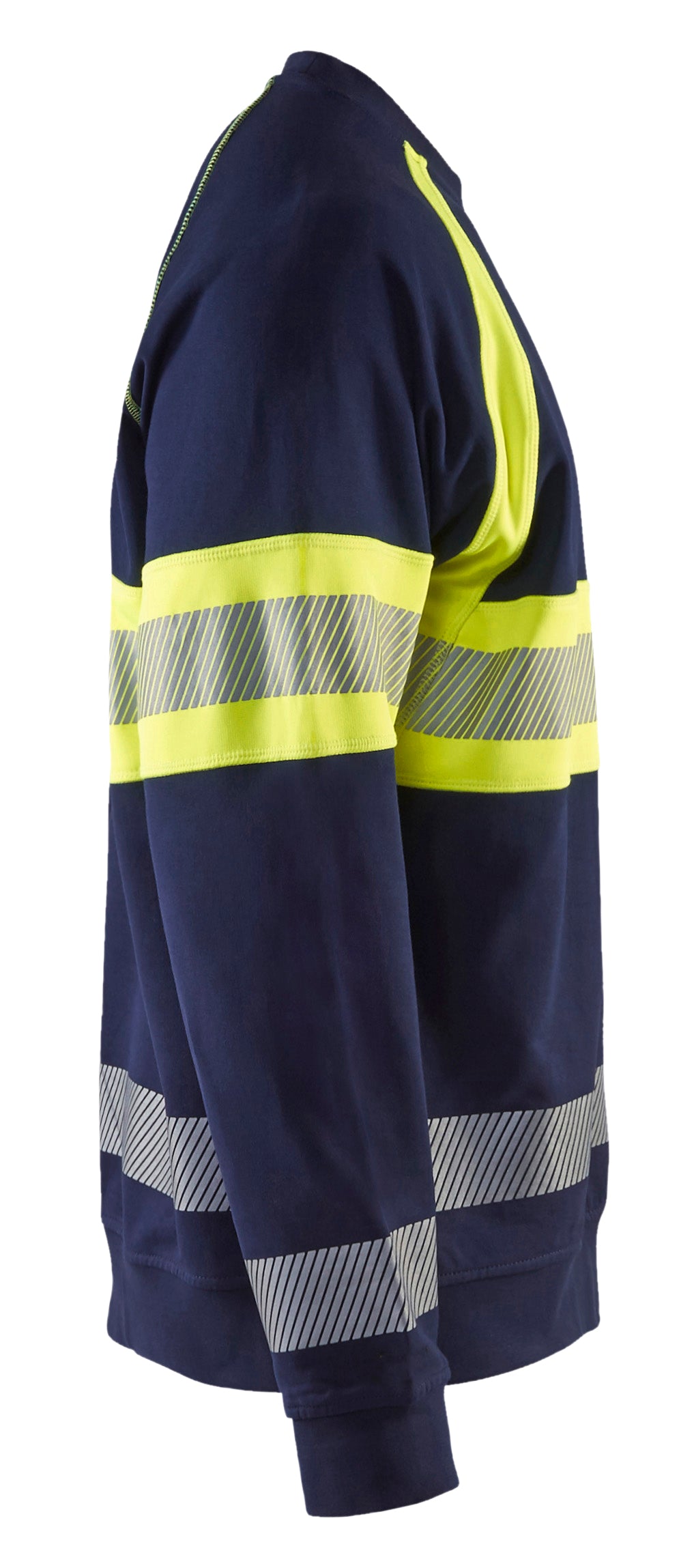 Blåkläder 3359 High Vis Sweatshirt detalje til broderi
