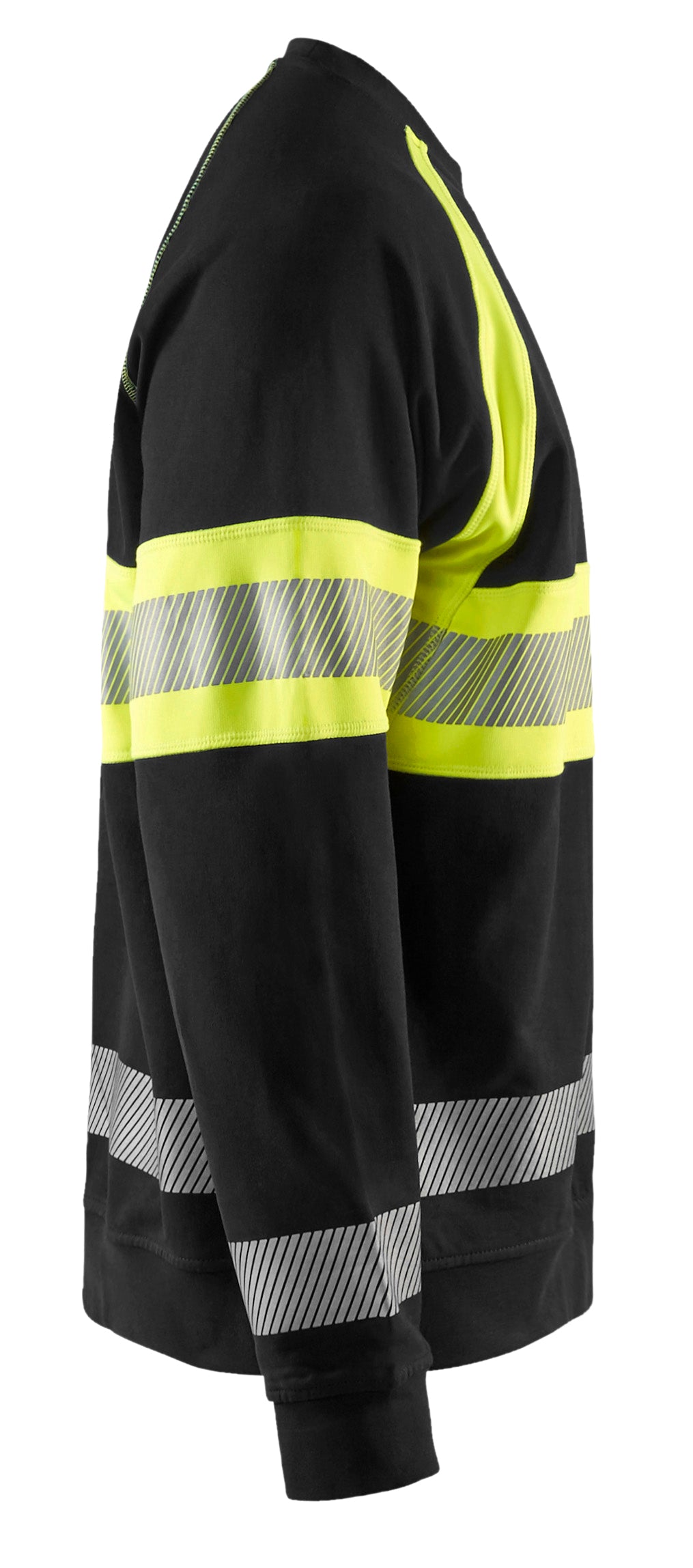 Blåkläder 3359 High Vis Sweatshirt nærbillede til broderi