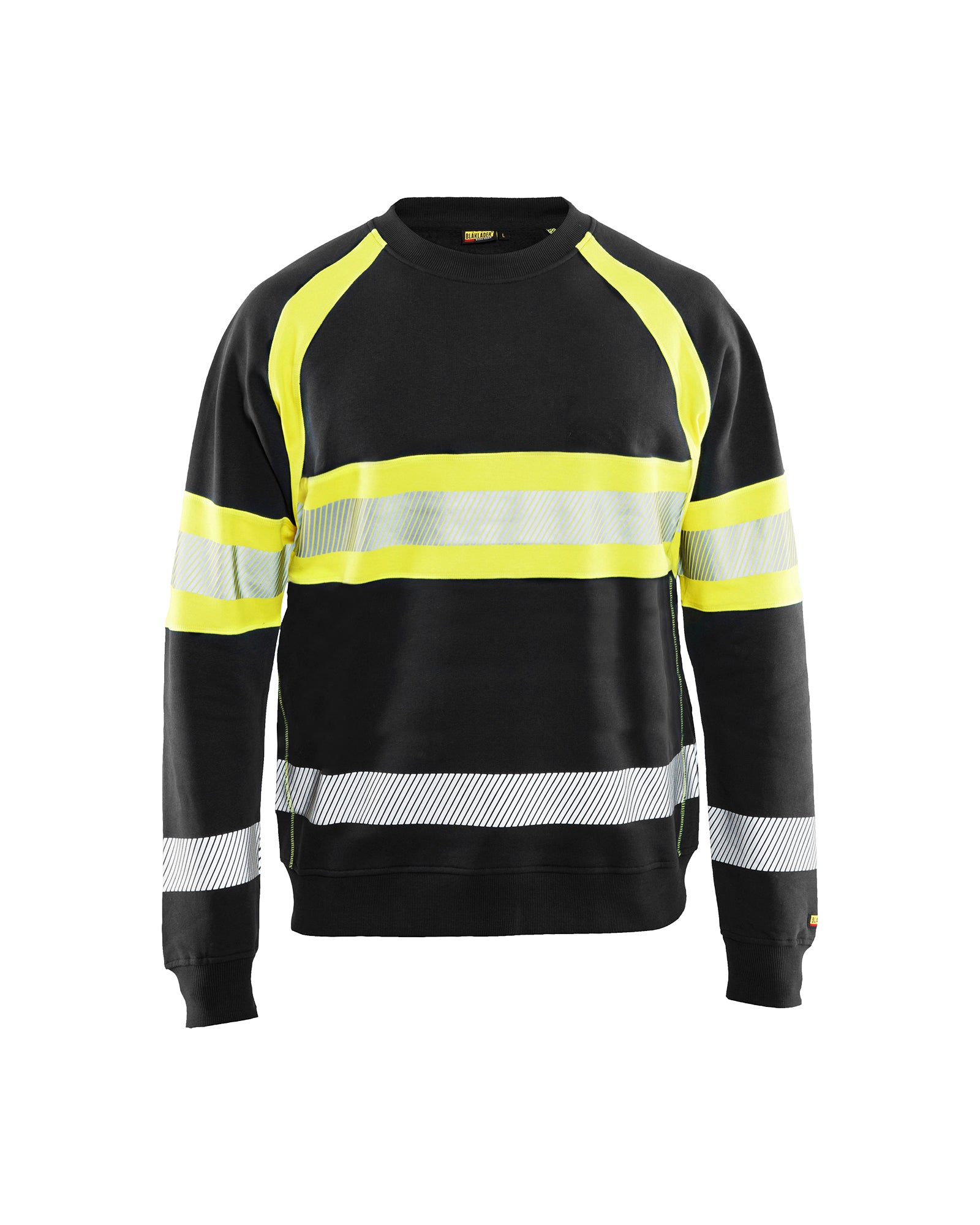 Blåkläder 3359 High Vis Sweatshirt, Sort/High Vis Gul