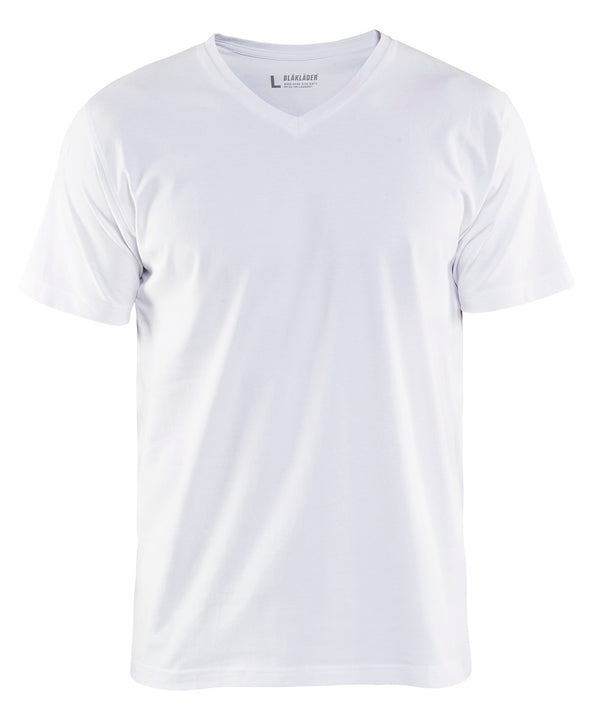Blåkläder 3360 T-shirt V-udskæring med tryk eller logo – arbejdstøj og firmatøj
