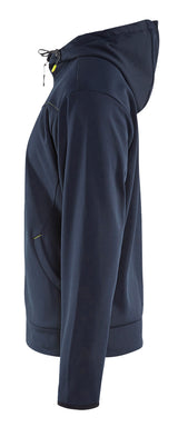 Blåkläder 3363 Hættetrøje full zip produktbillede med tryk
