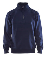 Blåkläder 3365 Sweatshirt half-zip med tryk eller logo – arbejdstøj og firmatøj