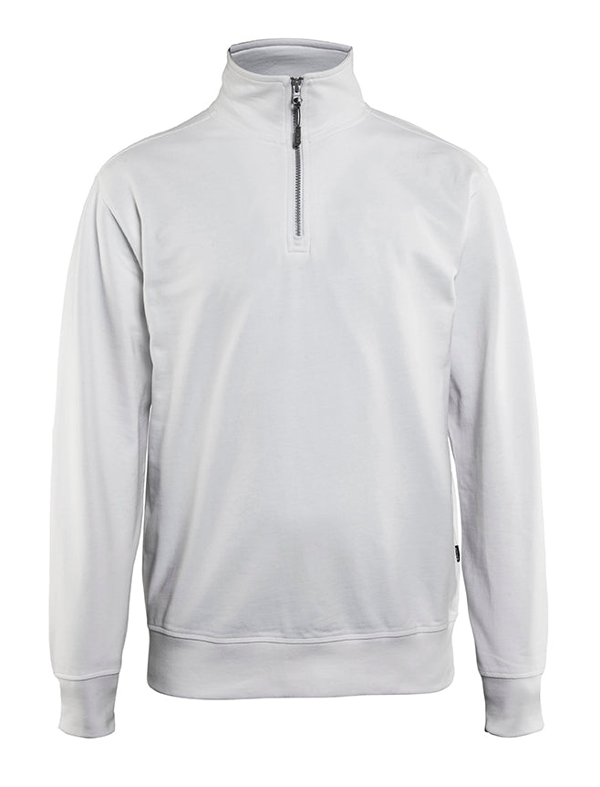 Blåkläder 3369 Sweatshirt half zip, Hvid