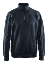 Blåkläder 3369 Sweatshirt half zip produktfoto med tryk