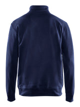 Blåkläder 3369 Sweatshirt half zip nærbillede med logo