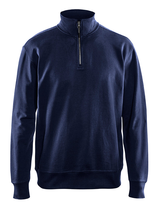 Blåkläder 3369 Sweatshirt half zip, Marineblå