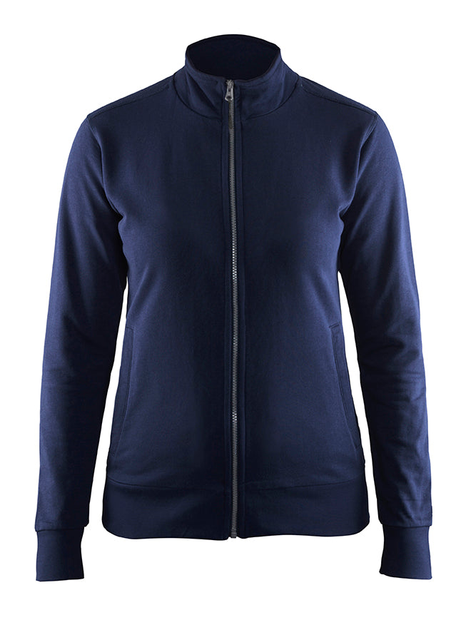 Blåkläder 3372 Dame Sweatshirt full zip, Marineblå