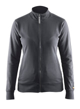 Blåkläder 3372 Dame Sweatshirt full zip produktbillede med tryk
