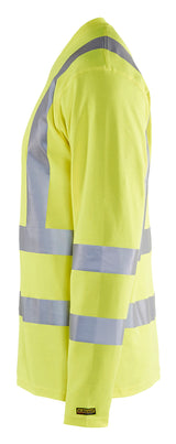 Blåkläder 3381 High Vis UV T-shirt lang ærme produktfoto med tryk