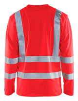 Blåkläder 3381 High Vis UV T-shirt lang ærme materiale med logo
